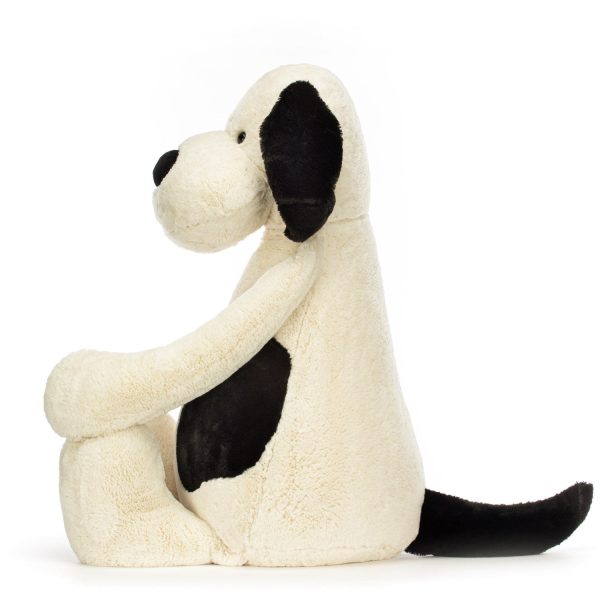 Jellycat Bashful Sort Creme Hvalp 108 cm Online Sale