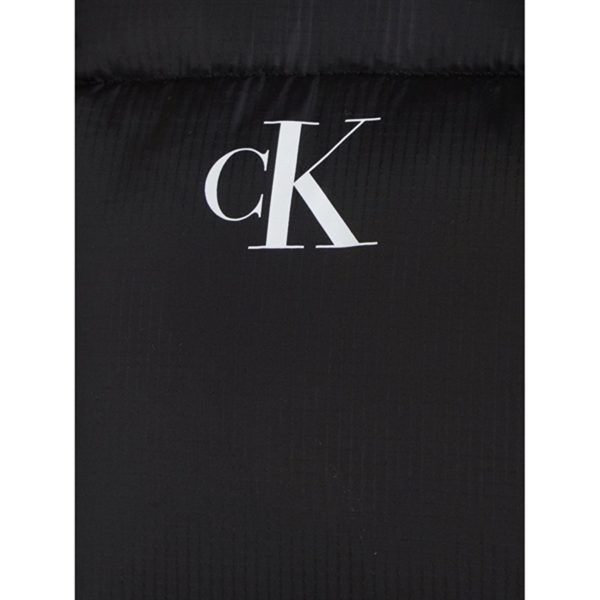 Calvin Klein Ckj Logo Tape Puffer Jakke Ck Black Discount