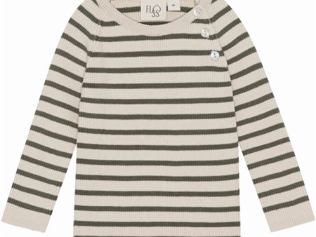 Flöss Flye Stickat sweater Army Warm cotton Discount