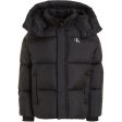 Calvin Klein Ckj Logo Tape Puffer Jakke Ck Black Discount