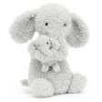 Jellycat Huddles Elefant Grå 26 cm For Sale