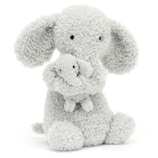 Jellycat Huddles Elefant Grå 26 cm For Sale