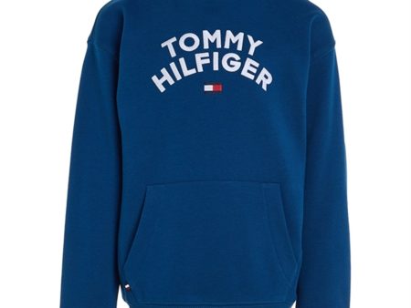 Tommy Hilfiger Flag Hoodie Deep Indigo Discount