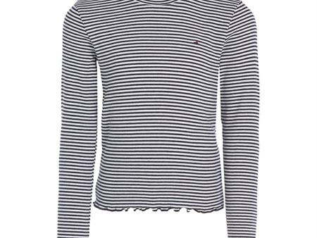 Tommy Hilfiger Stripe Mock Tröja White   Desert Sky Stripe Online now