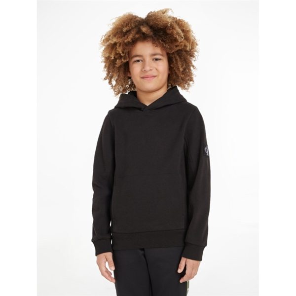 Calvin Klein Badge Rib Hoodie Ck Black For Cheap