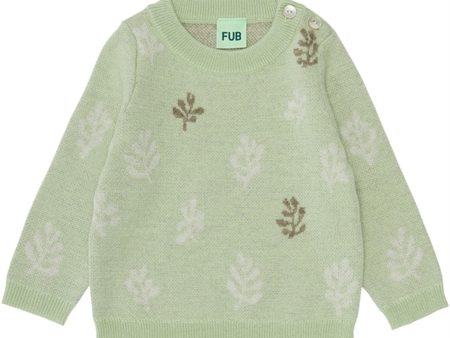 FUB Bebis Jaquard Tröja Pistachio Online Sale