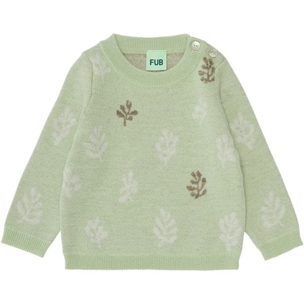 FUB Bebis Jaquard Tröja Pistachio Online Sale