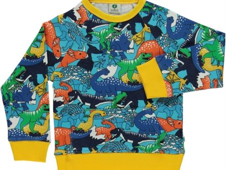 Småfolk Blue Atoll Dinosaur Sweatshirt For Sale