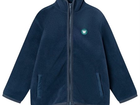 Wood Wood Eternal Blue Don Zip Fleece For Cheap