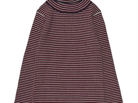 FUB Turtleneck Ecru Dark Navy Bright Red For Cheap