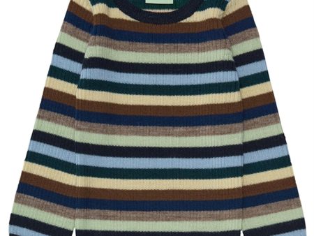 FUB Bebis Rib Tröja Multi Stripe For Cheap