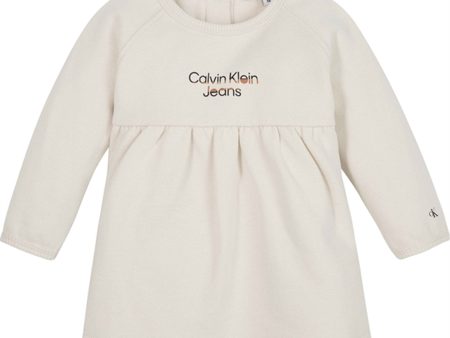 Calvin Klein Hero Logo Fleece Klänning Whitecap Gray Online Hot Sale