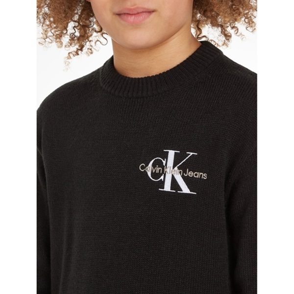 Calvin Klein Essential Monogram Sweater Ck Black Discount