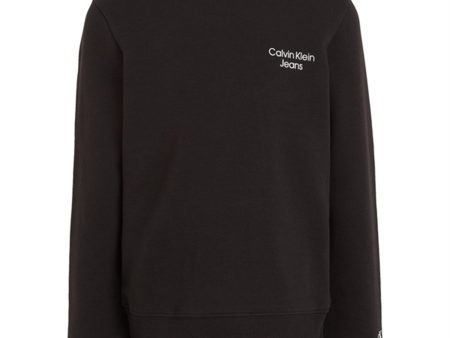 Calvin Klein Ckj Stack Logo Sweatshirt Ck Black Sale