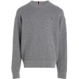 Tommy Hilfiger Essential Stickad Tröja New Light Grey Heather Cheap