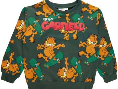 The New Green Gables Garfield Sweatshirt AOP Hot on Sale