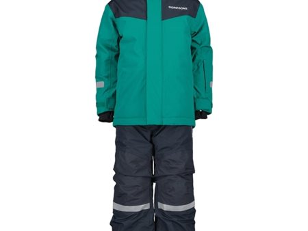 Didriksons Petrol Green Skare Kids Set Online