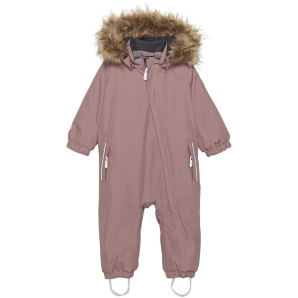 Color Kids Vinteroverall m. Faux Fur Burlwood Cheap