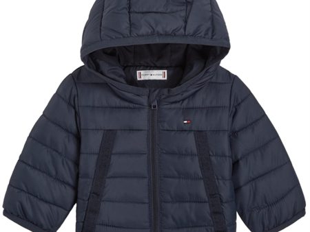 Tommy Hilfiger Bebis Monotype Tape Puffer Jacka Desert Sky Online Sale