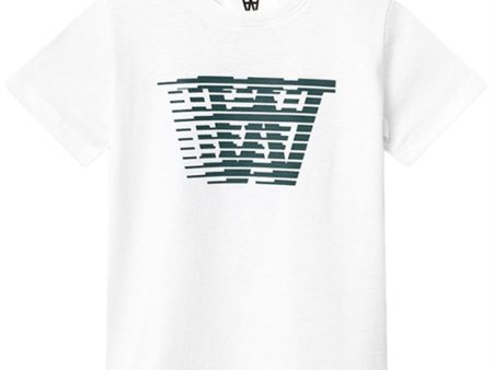 Wood Wood White Ola Big Print T-Shirt For Discount