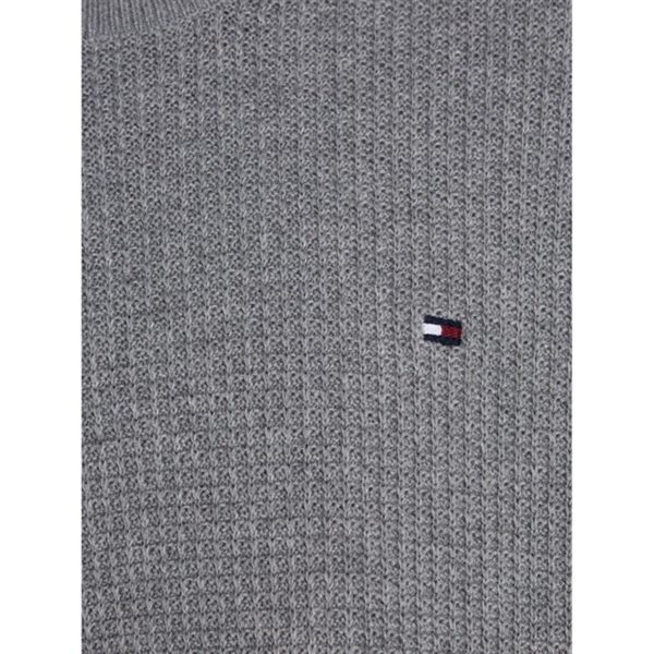 Tommy Hilfiger Essential Stickad Tröja New Light Grey Heather Cheap