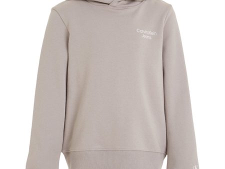 Calvin Klein Ckj Stack Logo Hoodie Porpoise Online now