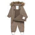 En Fant Vinteroverall m. Faux Fur Chocolate Chip Online Hot Sale