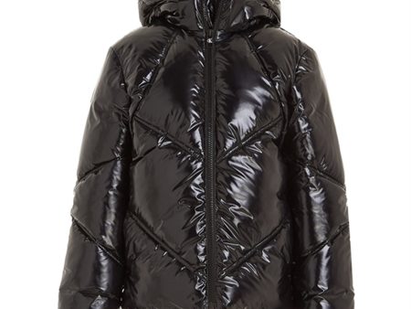 Calvin Klein Glossy Cut Seams Puffer jakke Ck Black Online