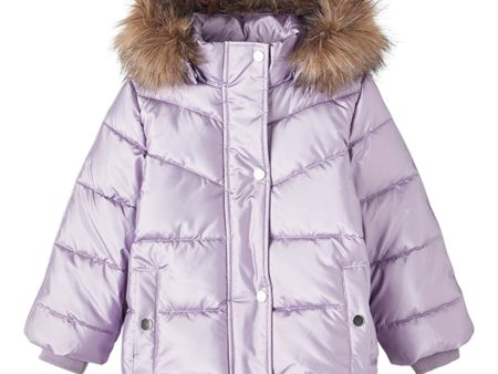 Name it Lavender Gray Maggy Puffer Jacka Online Hot Sale