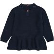 Copenhagen Colors Navy Stickad Pullover Online Sale