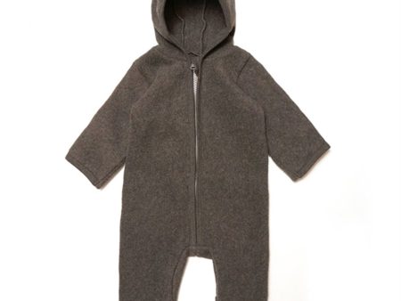 Huttelihut Overall Bomuldsfleece Momo Cot Cleece Brown Online Sale